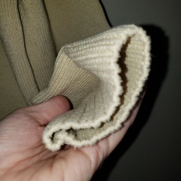 ZARA HEAVY KNIT CREAM IVORY CREW NECK SWEATER SIZE MEDIUM - Picture 3 of 5